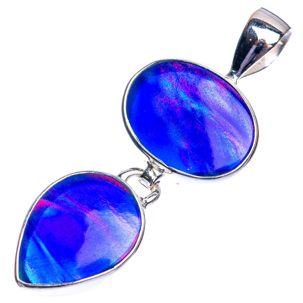 Aura Opal Pendant 1 3/4" (925 Sterling Silver) P39106