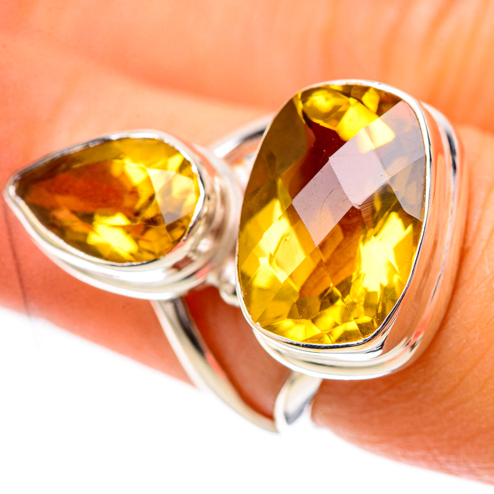 Faceted Citrine Ring Size 6 (925 Sterling Silver) RING138989