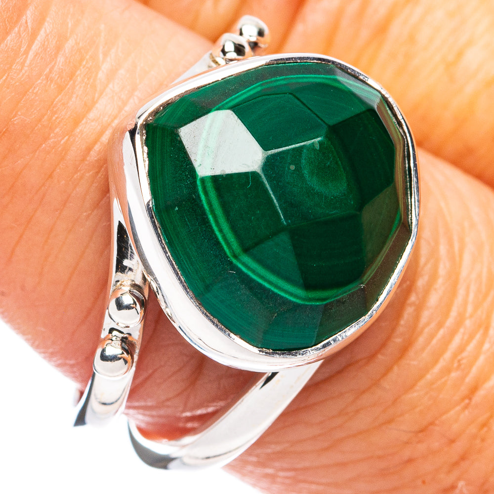Premium Malachite Ring Size 9 (925 Sterling Silver) R8147