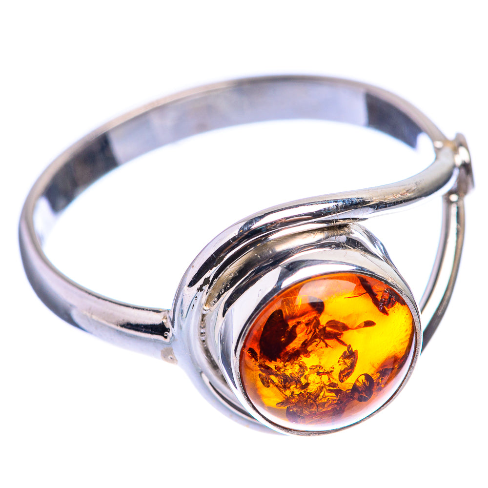 Baltic Amber Ring Size 7.5 (925 Sterling Silver) R142775