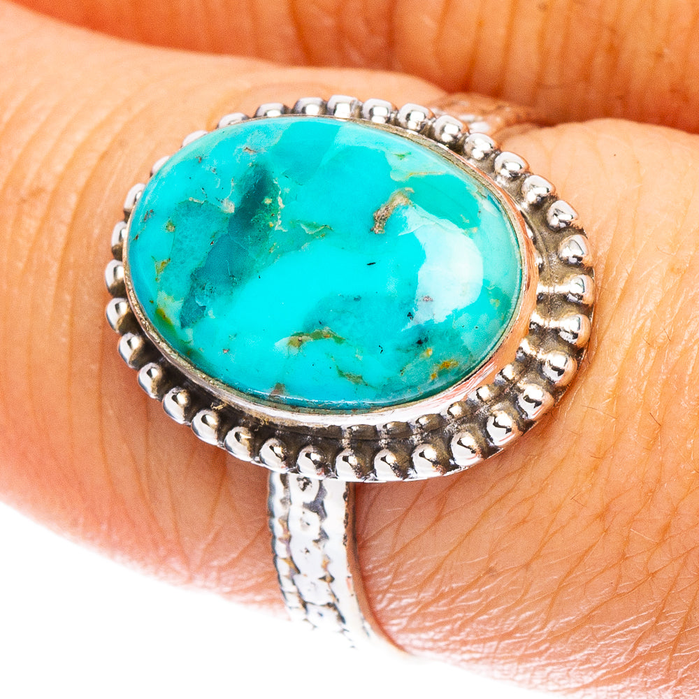 Mohave Turquoise Ring Size 7.5 (925 Sterling Silver) R7943