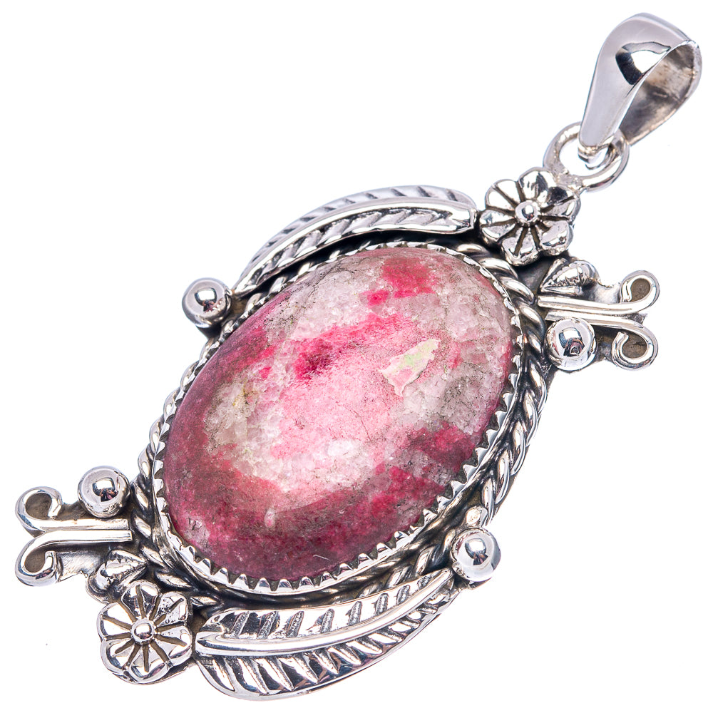 Premium Thulite Pendant 2 1/8" (.925 Sterling Silver)