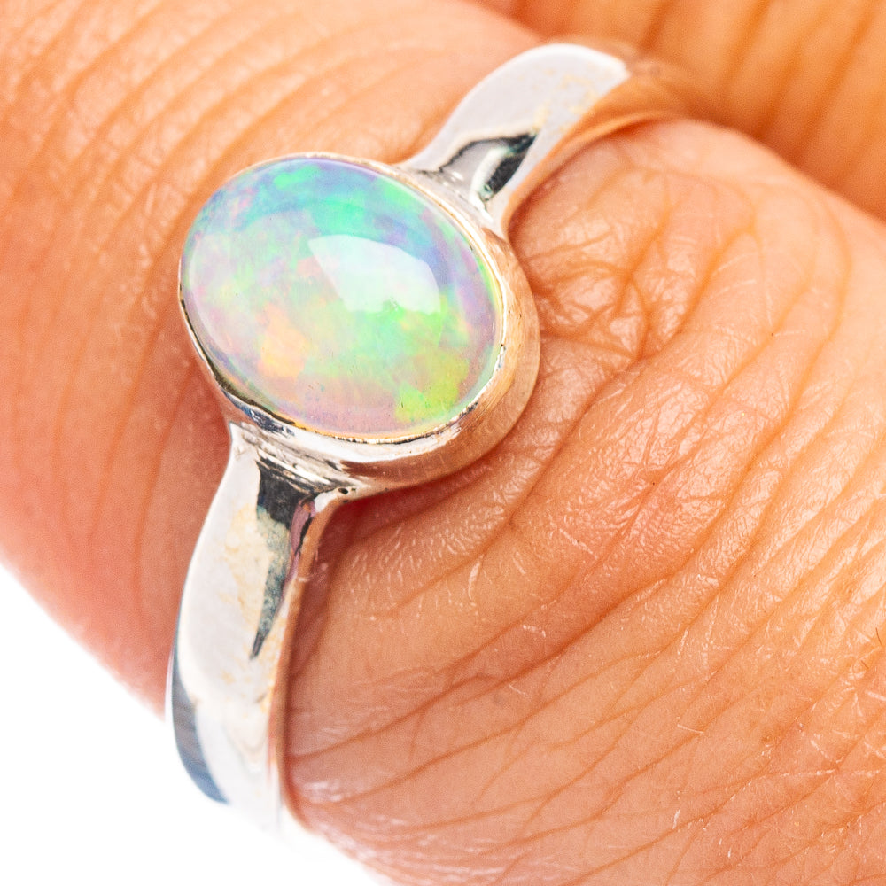 Ethiopian Opal Ring Size 7.5 (.925 Sterling Silver)