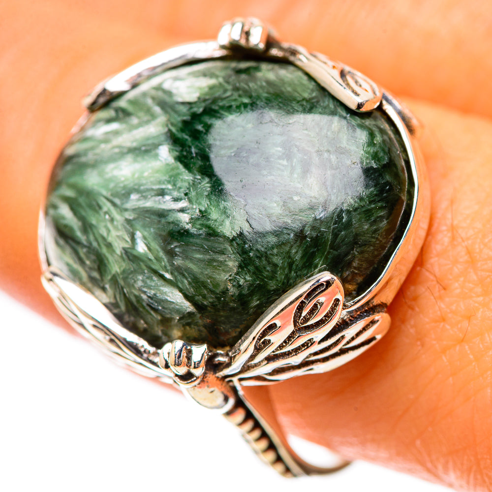 Seraphinite 925 Sterling Silver Ring Size 9.75 (925 Sterling Silver) RING139335