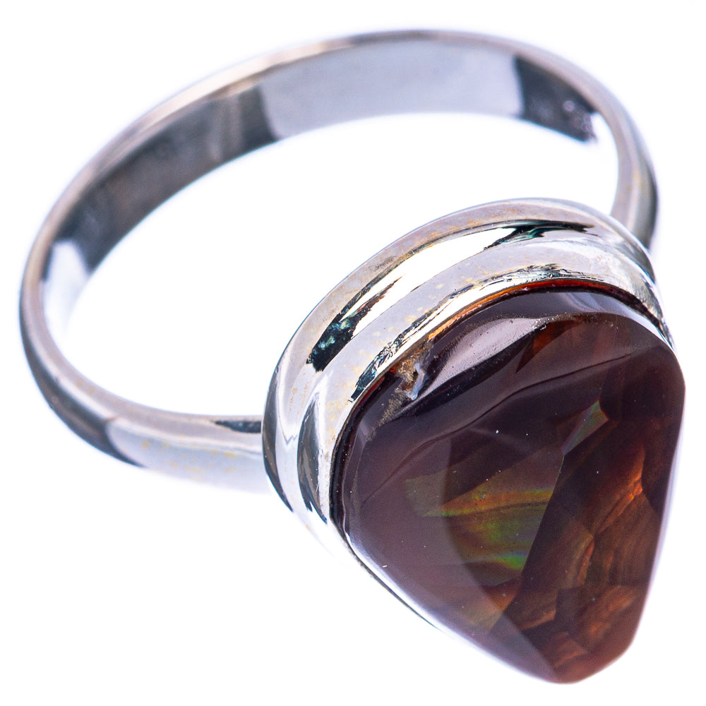 Rare Mexican Fire Agate Ring Size 8.5 (925 Sterling Silver) R2047