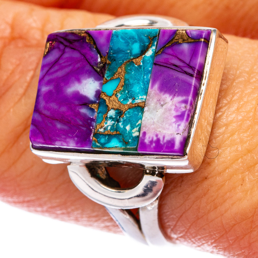 Spiny Oyster Turquoise Ring Size 8.25 (925 Sterling Silver) R146507