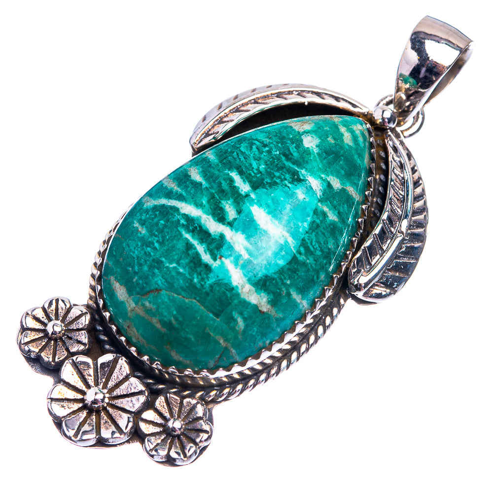 Amazonite Pendant 2" (925 Sterling Silver) P38809