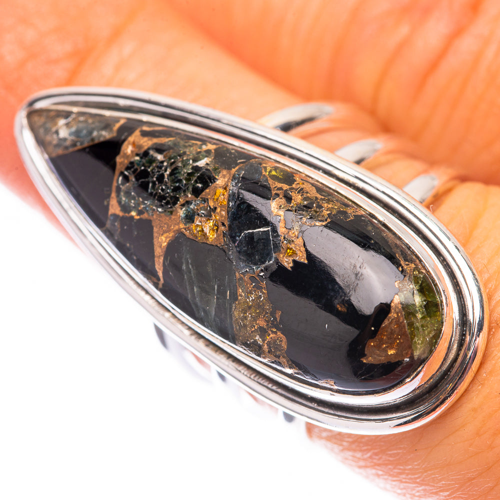 Large Mohave Black Onyx 925 Sterling Silver Ring Size 7 (925 Sterling Silver) RING140436