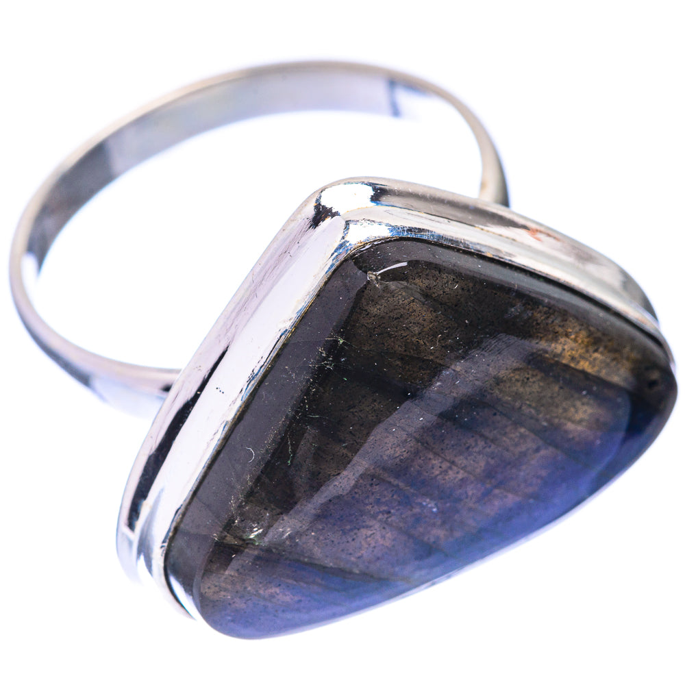 Large Labradorite Ring Size 10.5 (925 Sterling Silver) R141383