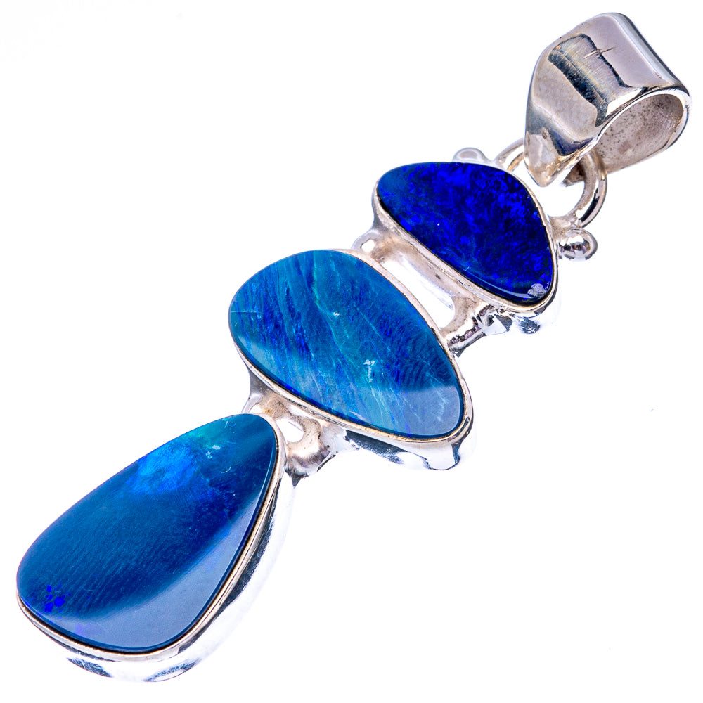 Rare Doublet Opal 925 Sterling Silver Pendant 1 5/8" (925 Sterling Silver) P42642