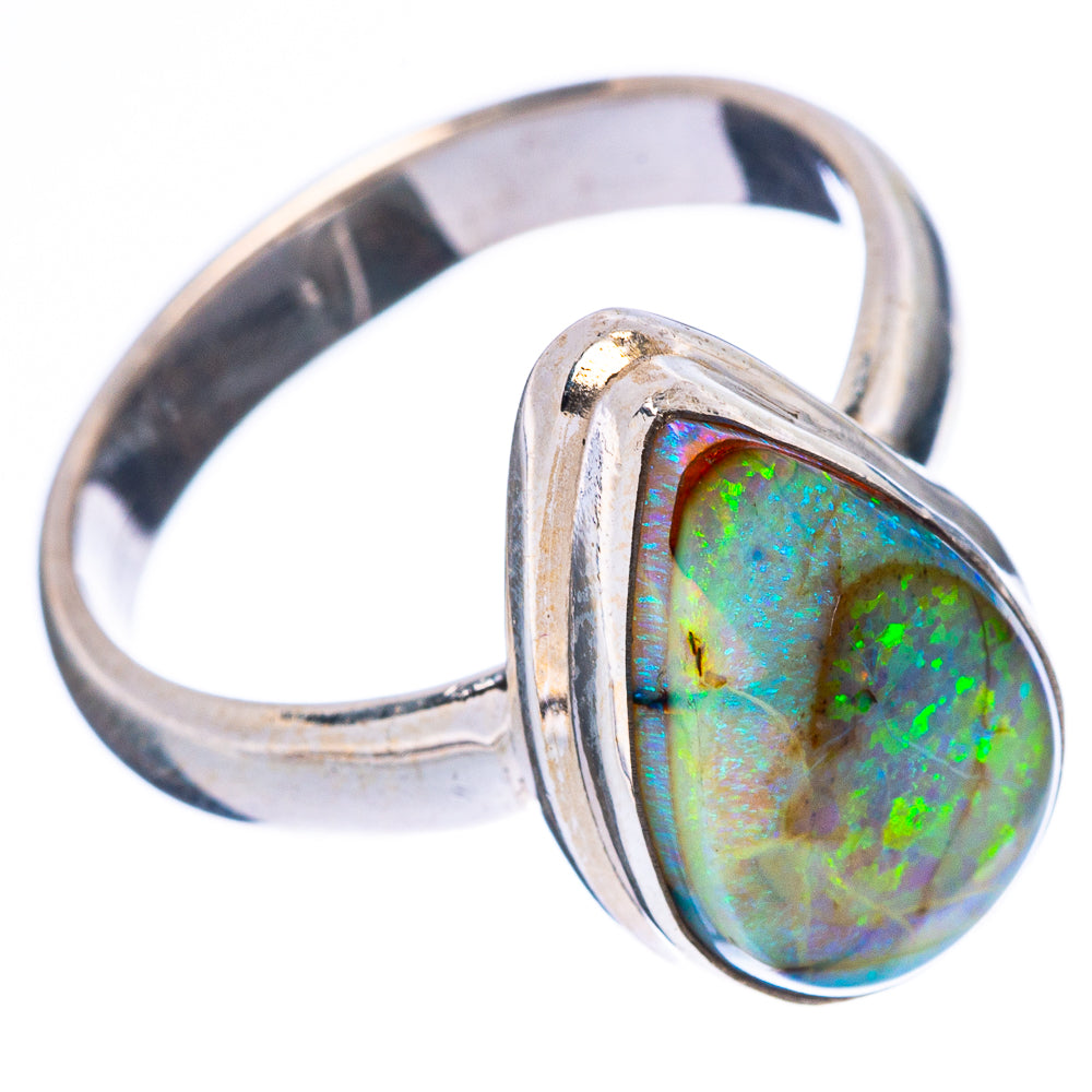 Rare Sterling Opal Ring Size 7.25 (925 Sterling Silver) R4313