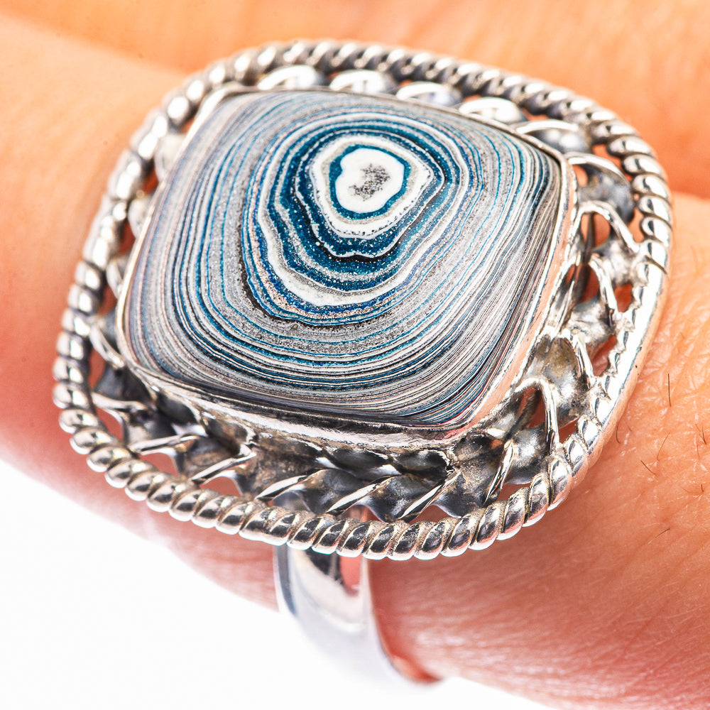 Fordite Ring Size 9.25 (925 Sterling Silver) R141947
