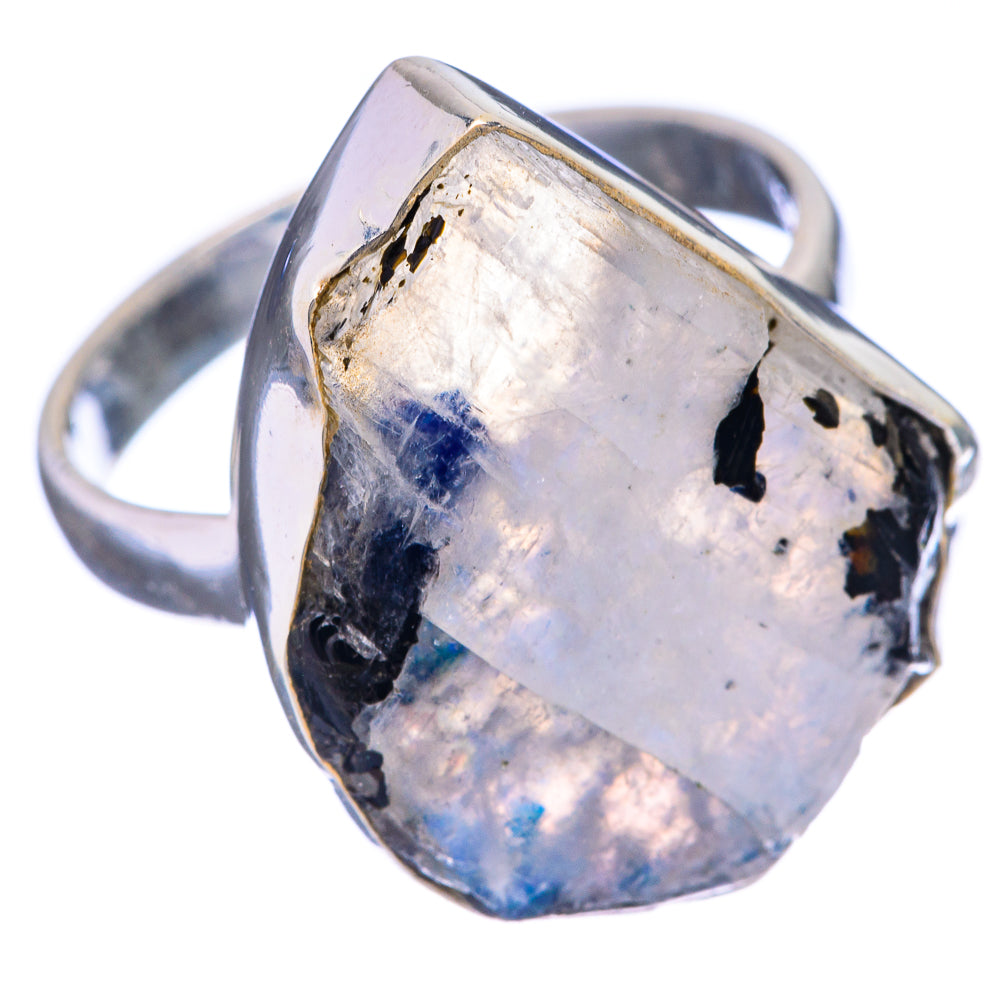 Raw Rainbow Moonstone Ring Size 9.75 (925 Sterling Silver) R142665