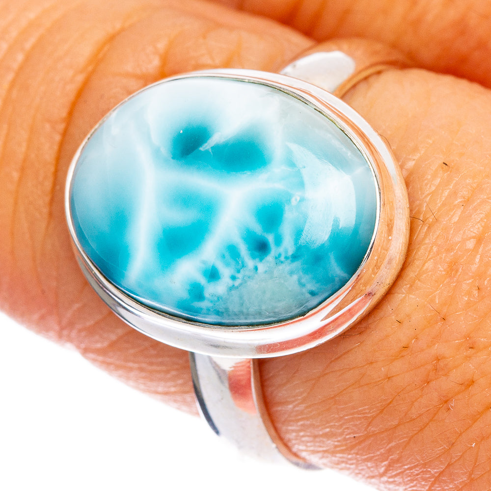 Larimar Ring Size 8.25 (925 Sterling Silver) R1309