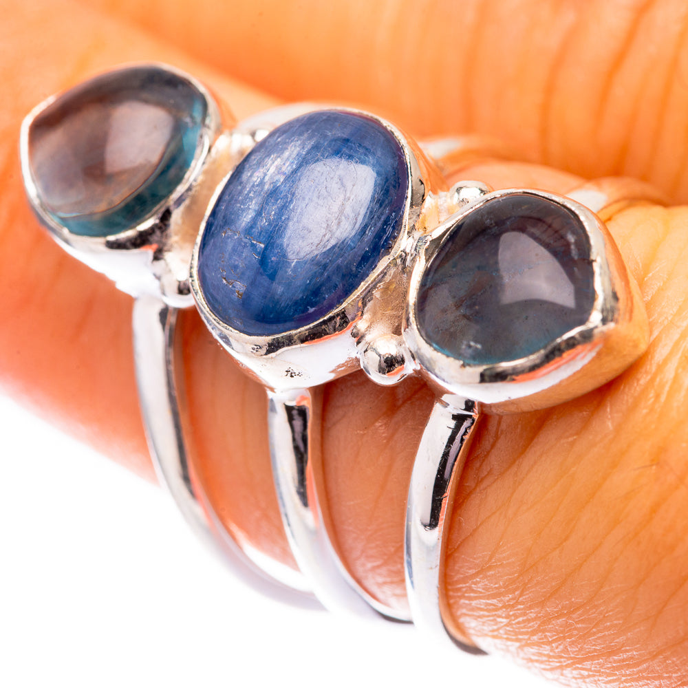 Kyanite, Blue Fluorite Ring Size 6.75 (925 Sterling Silver) R140590