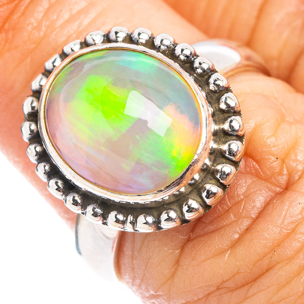 Rare Ethiopian Opal Ring Size 6.5 (.925 Sterling Silver)
