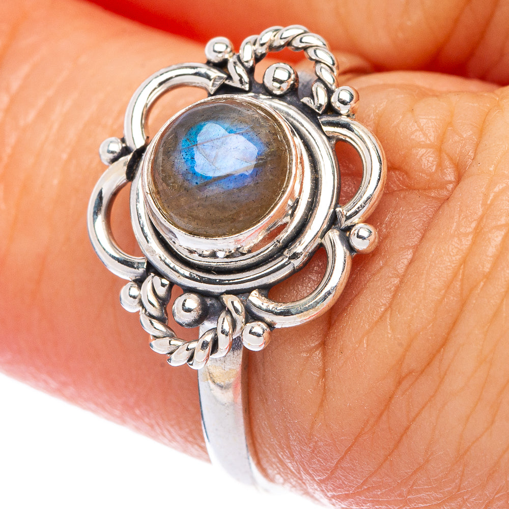 Labradorite Dainty Ring Size 6.25 (925 Sterling Silver) R145811
