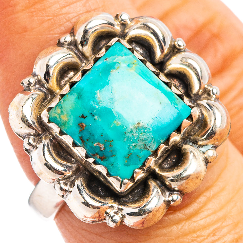 Mohave Turquoise Ring Size 8 (.925 Sterling Silver)
