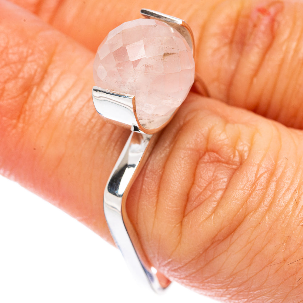 Asc Premium Rose Quartz Ring Size 7 (925 Sterling Silver) R3465