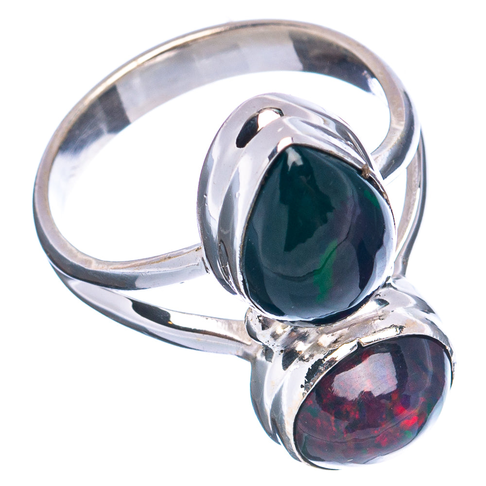 Premium Black Opal Ring Size 7 (.925 Sterling Silver)