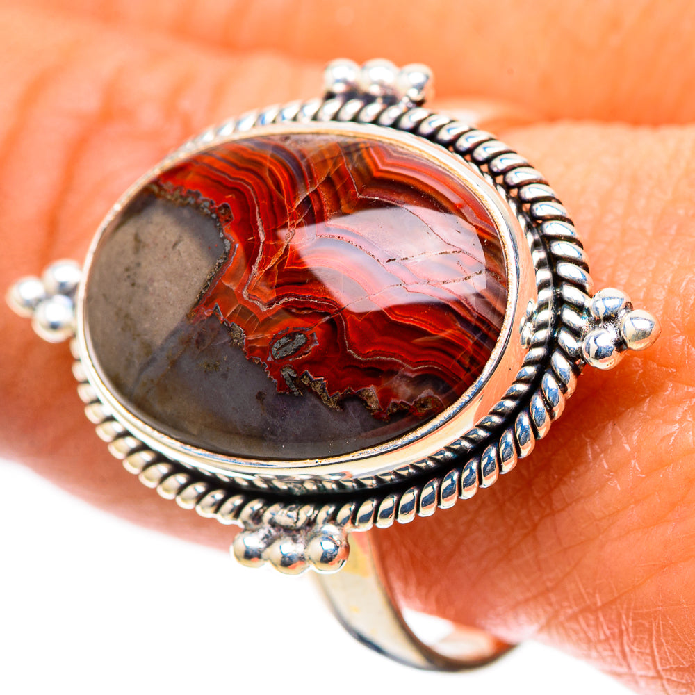 Crazy Lace Agate Ring Size 10.5 (925 Sterling Silver) RING138875