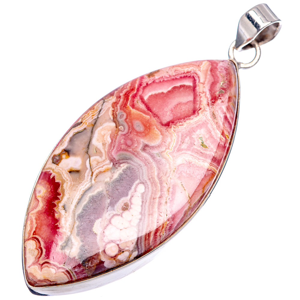 Premium Rhodochrosite Pendant 2 3/4" (.925 Sterling Silver)