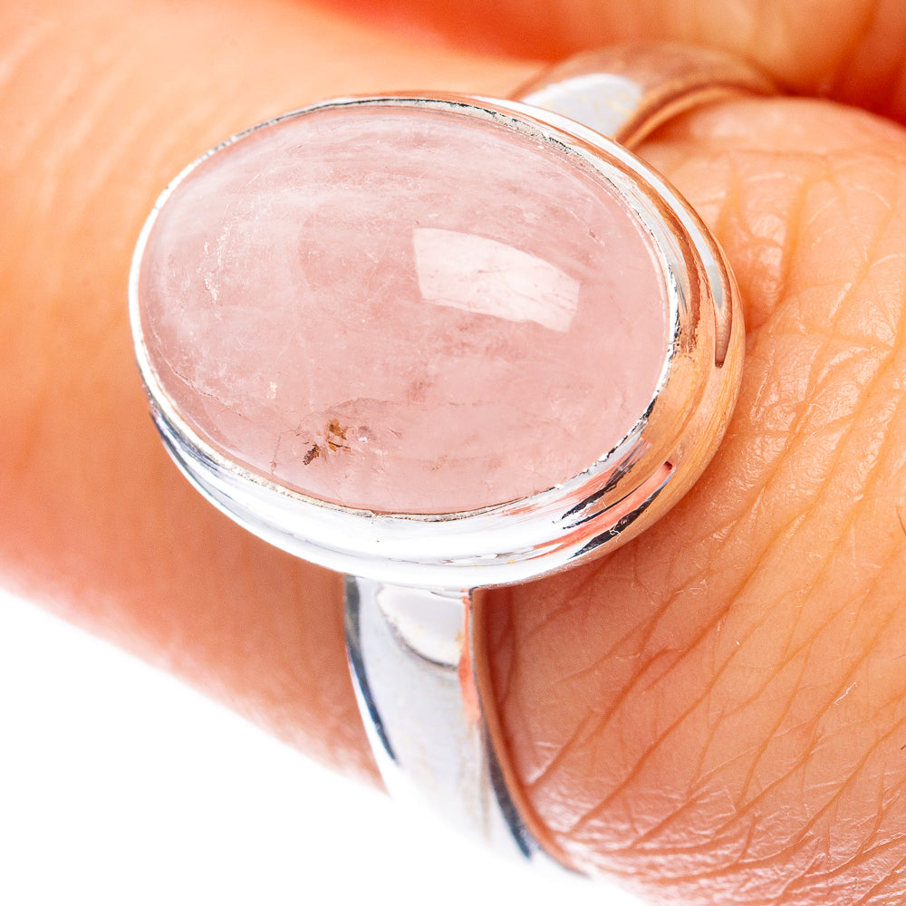 Rare Morganite Ring Size 7.5 (925 Sterling Silver) R2056