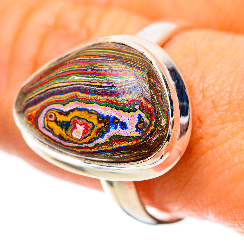 Fordite 925 Sterling Silver Ring Size 9.5 (925 Sterling Silver) RING139412