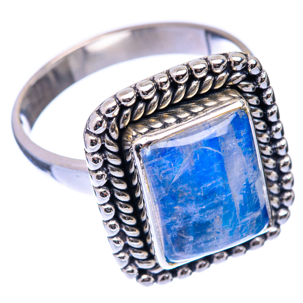 Blue Moonstone Ring Size 8 (925 Sterling Silver) R141104