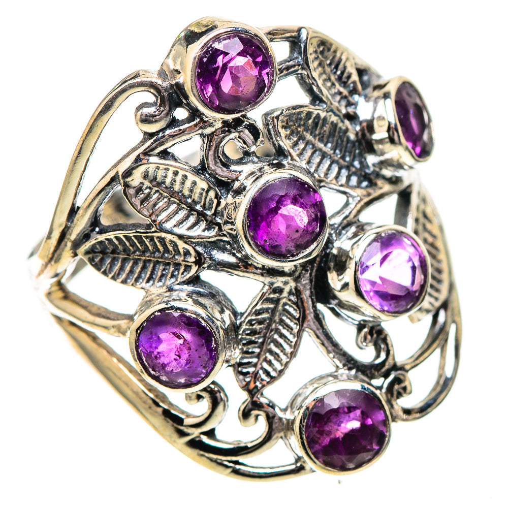 Faceted Amethyst Ring Size 8 (925 Sterling Silver) RING137855
