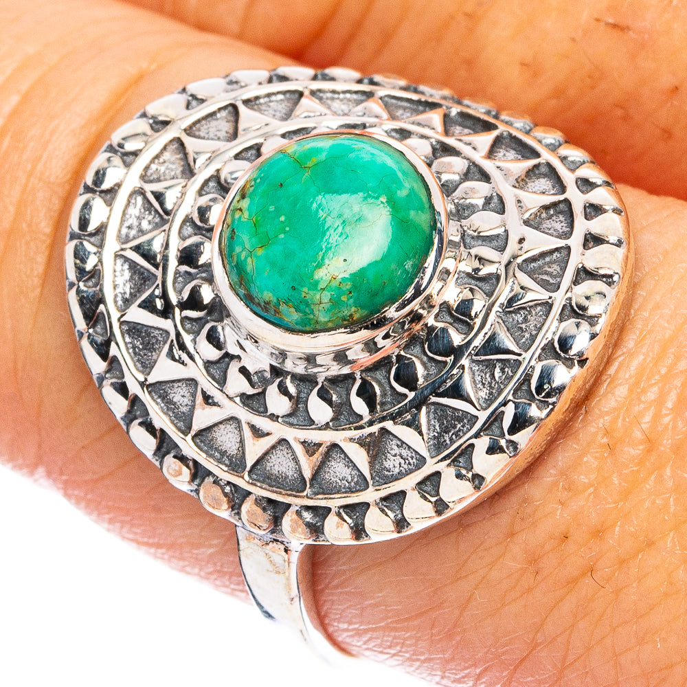 Rare Arizona Turquoise Ring Size 9 (925 Sterling Silver) R4778