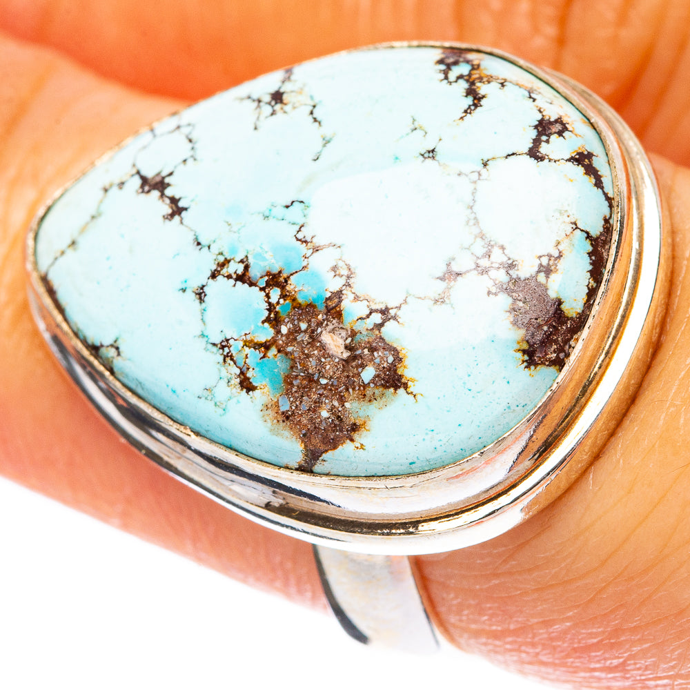 Rare Golden Hills Turquoise Ring Size 6.75 (925 Sterling Silver) R4143