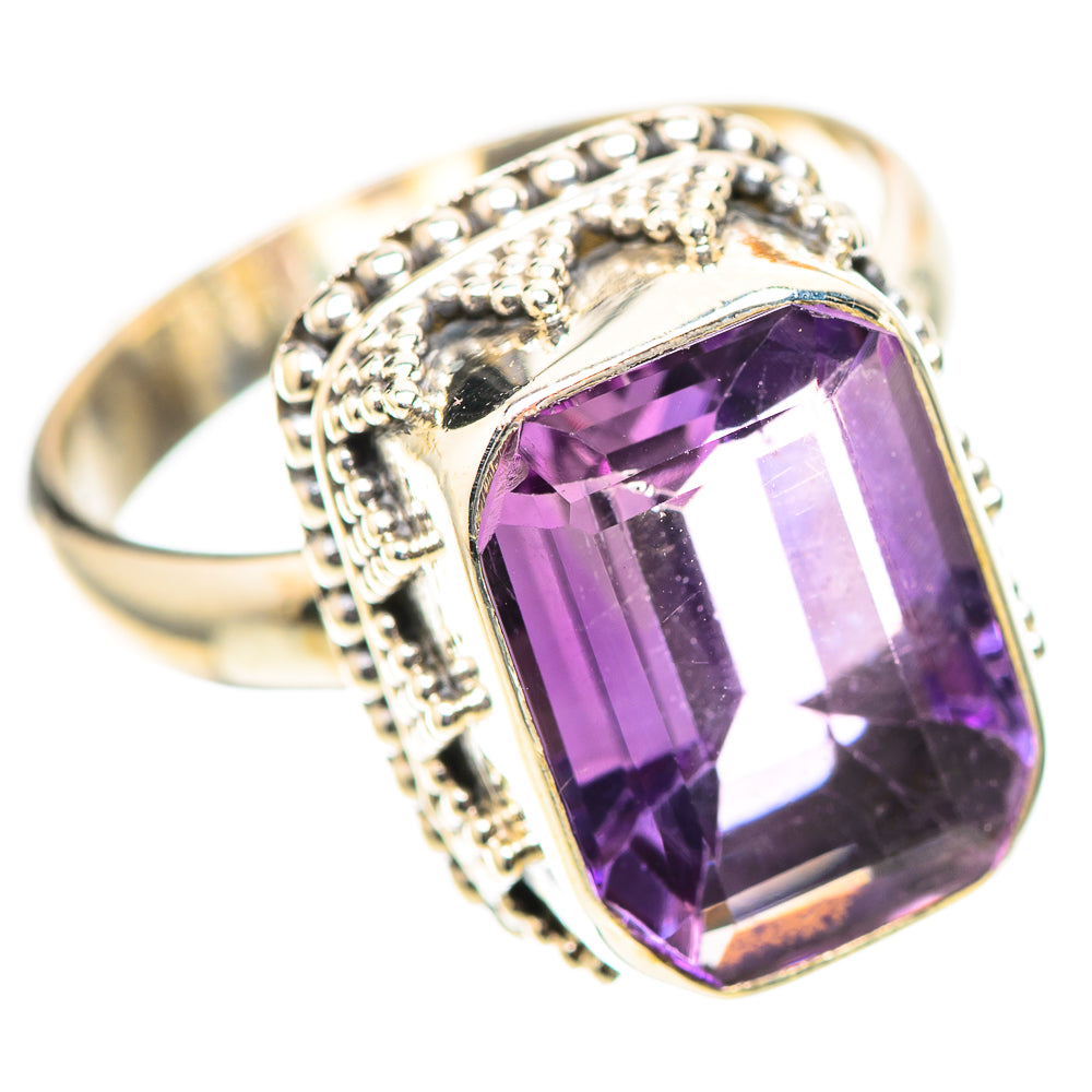 Faceted Amethyst Ring Size 8.25 (925 Sterling Silver) RING139182