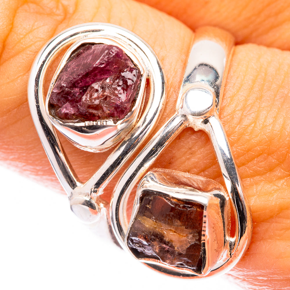 Raw Pink Tourmaline Ring Size 9.75 (925 Sterling Silver) R141498