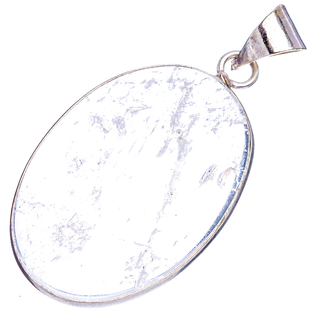 Selenite Pendant 1 7/8" (Silver Plated)