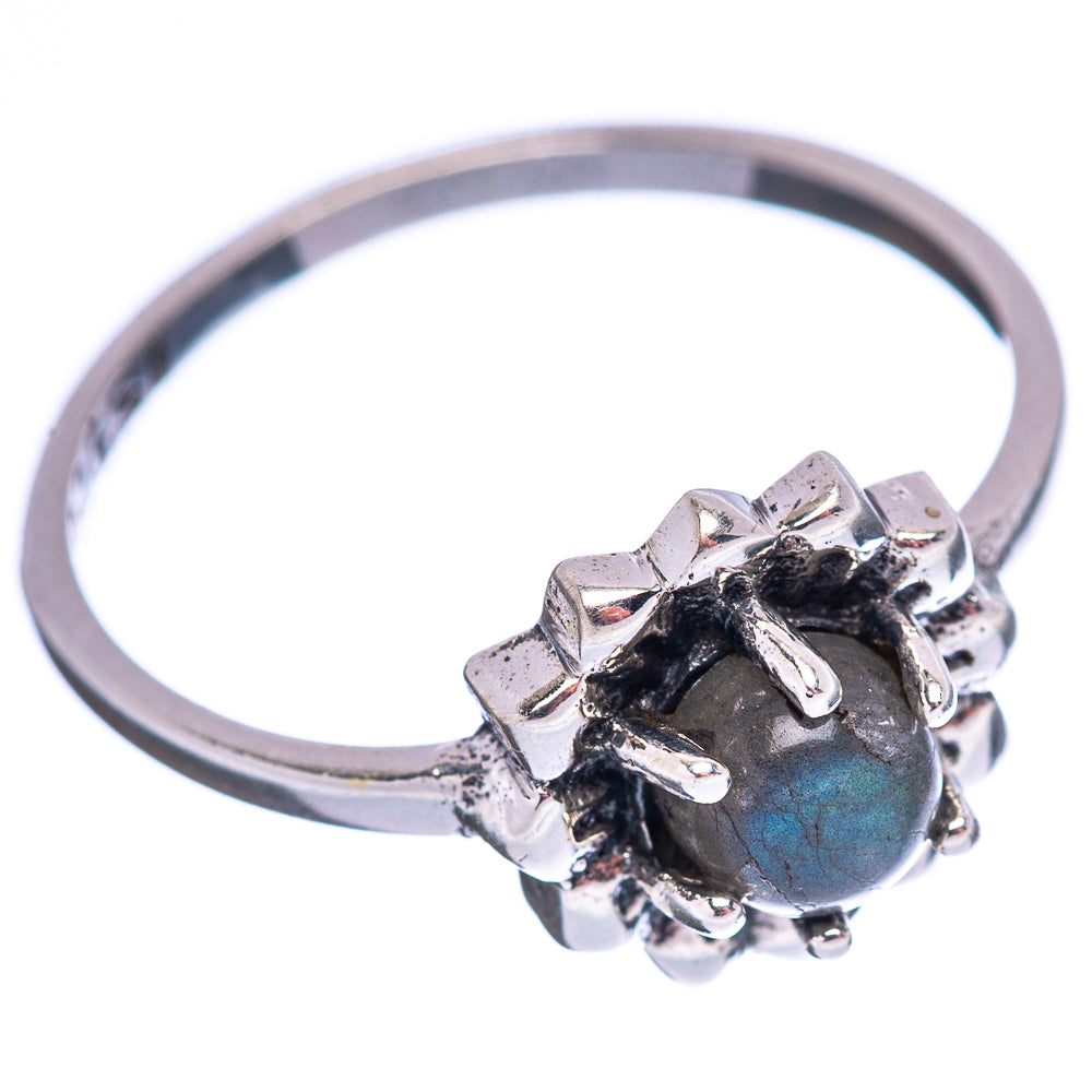 Dainty Labradorite Ring Size 7 (.925 Sterling Silver)