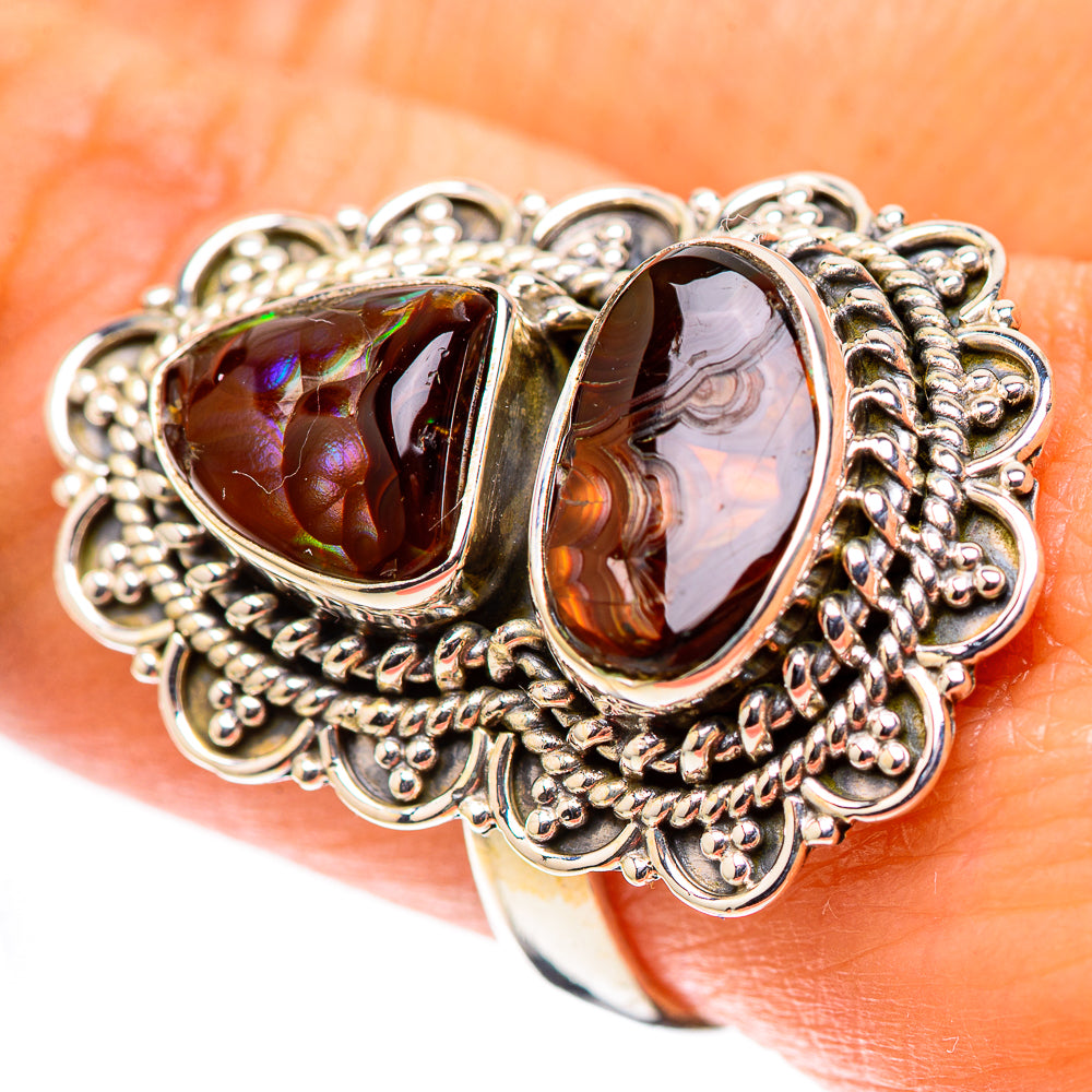 Mexican Fire Agate Ring Size 9 (925 Sterling Silver) RING138325