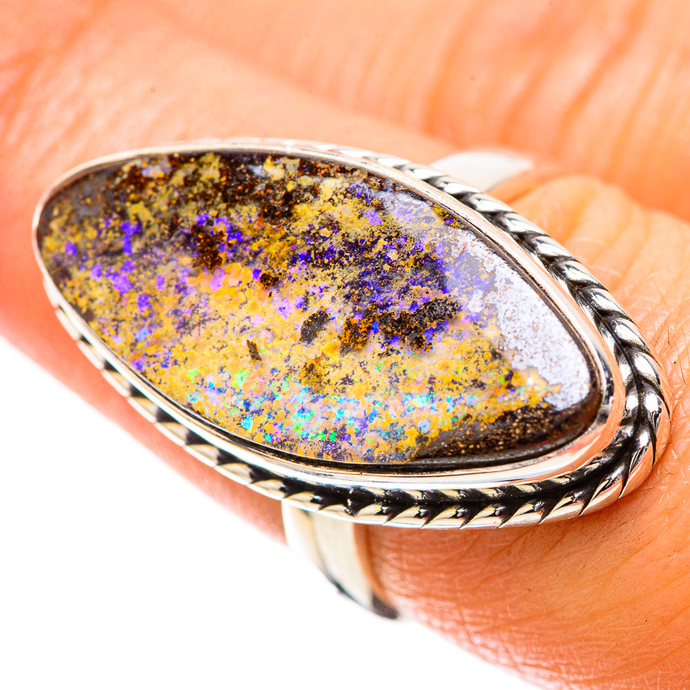 Boulder Opal Ring Size 7.25 (925 Sterling Silver) RING137931