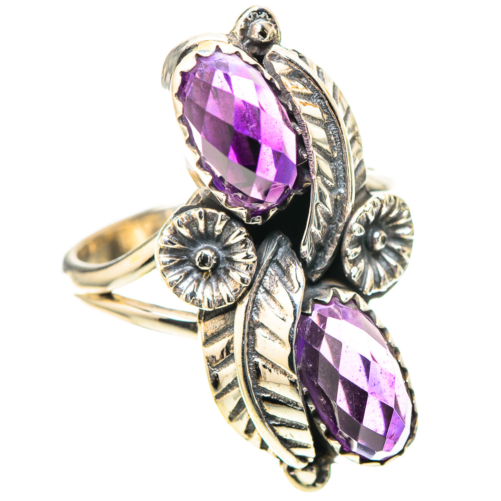 Amethyst 925 Sterling Silver Ring Size 7.75 (925 Sterling Silver) RING139346