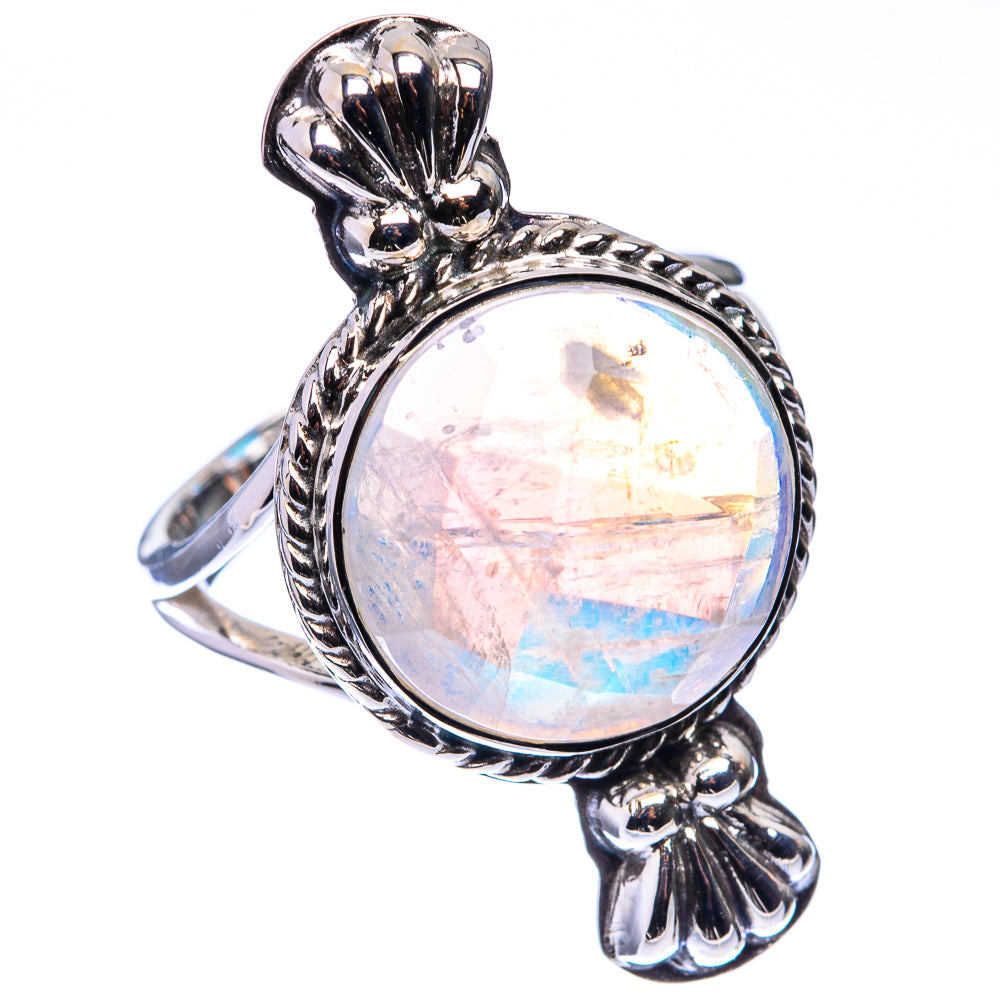 Premium Rainbow Moonstone Ring Size 8 (925 Sterling Silver) R141751