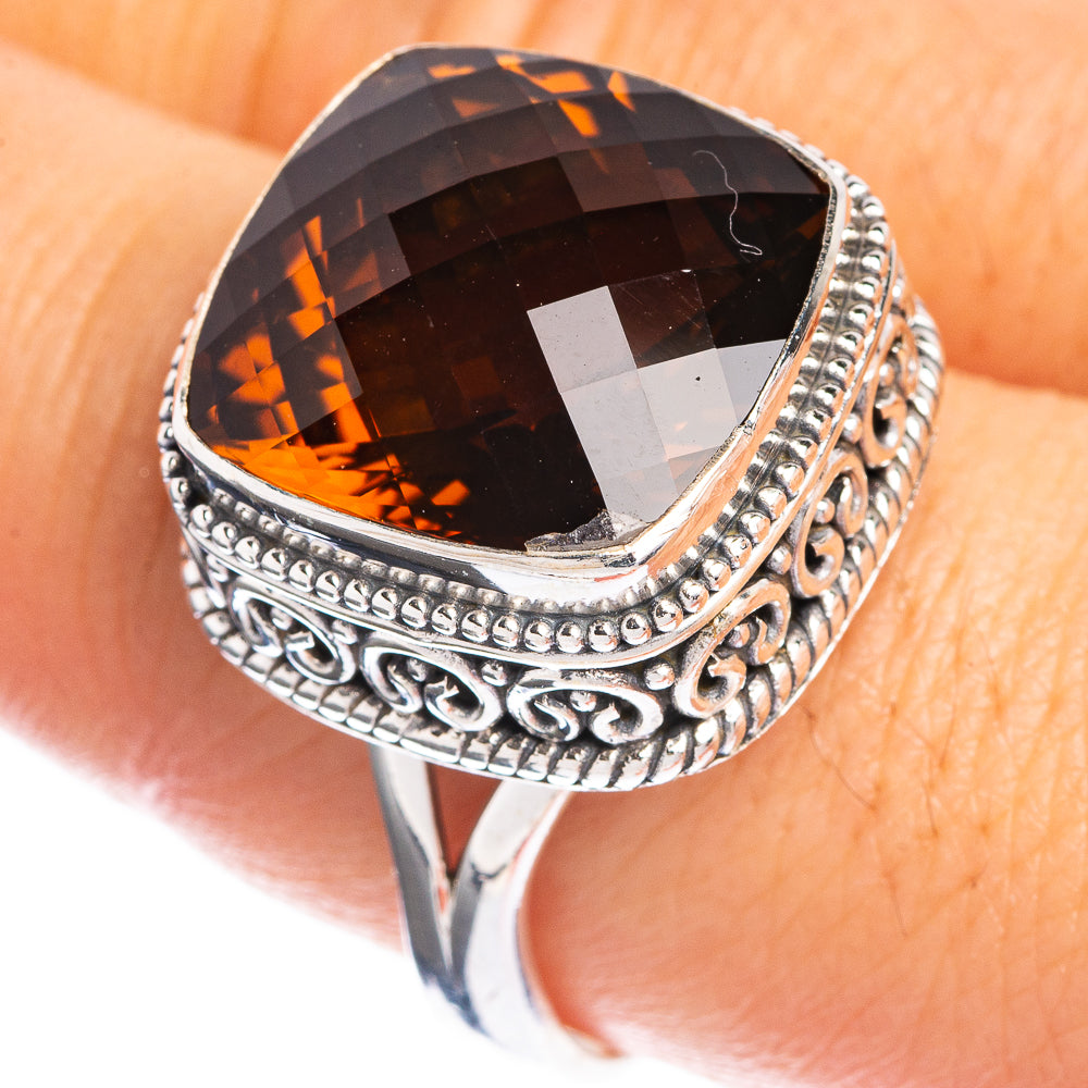 Mandarin Citrine Ring Size 9.75 (925 Sterling Silver) R144292