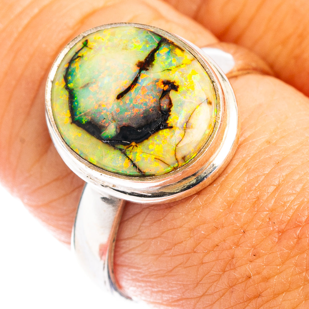 Rare Sterling Opal Ring Size 8.75 (.925 Sterling Silver)