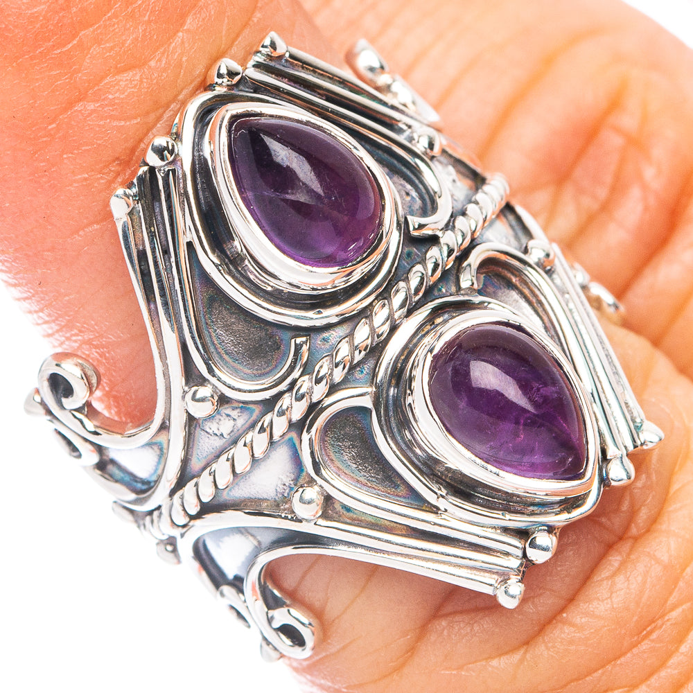 Premium Amethyst Ring Size 6 (925 Sterling Silver) R7675