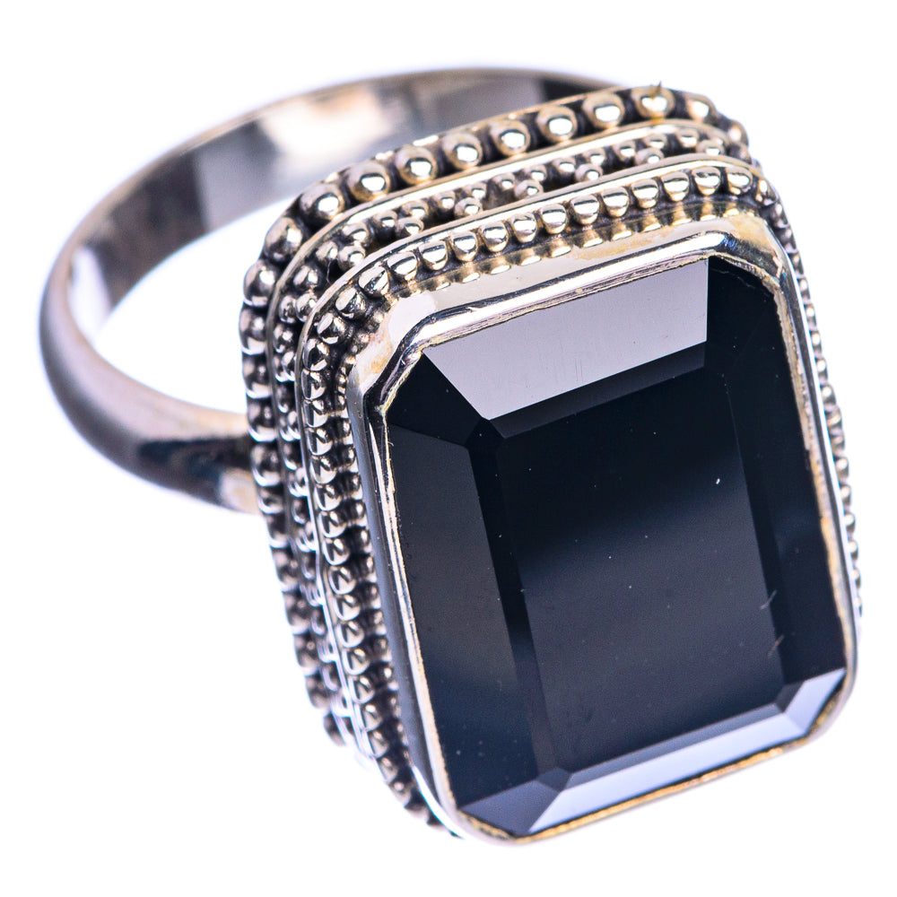 Black Onyx Ring Size 8 (925 Sterling Silver) R144101