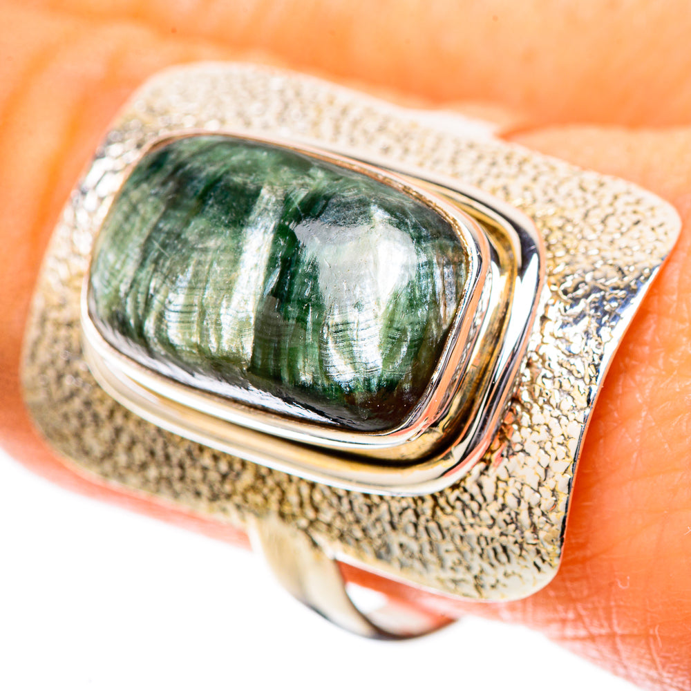 Seraphinite Ring Size 10 (925 Sterling Silver) RING137835