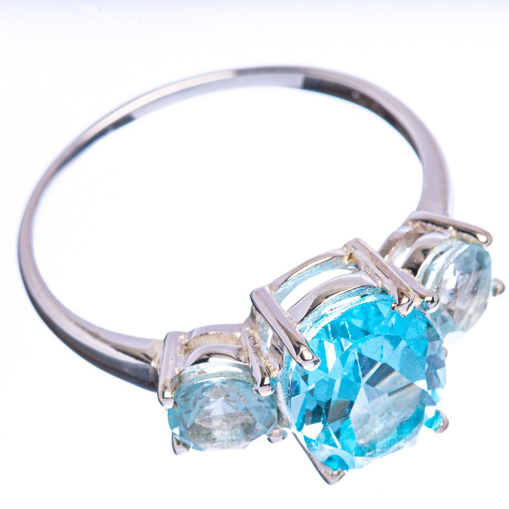 Value Blue Topaz Ring Size 9.25 (925 Sterling Silver) R3148