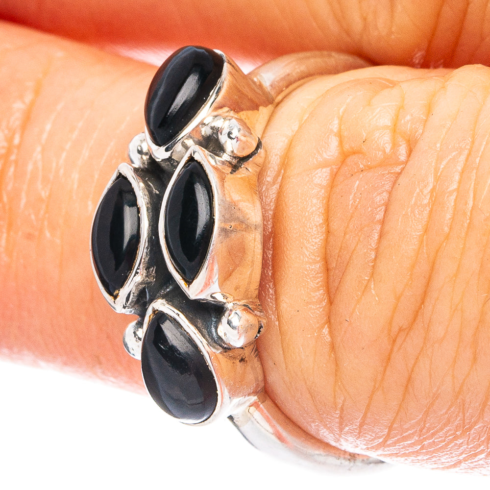 Black Onyx 925 Sterling Silver Ring Size 6.75 (925 Sterling Silver) R6315