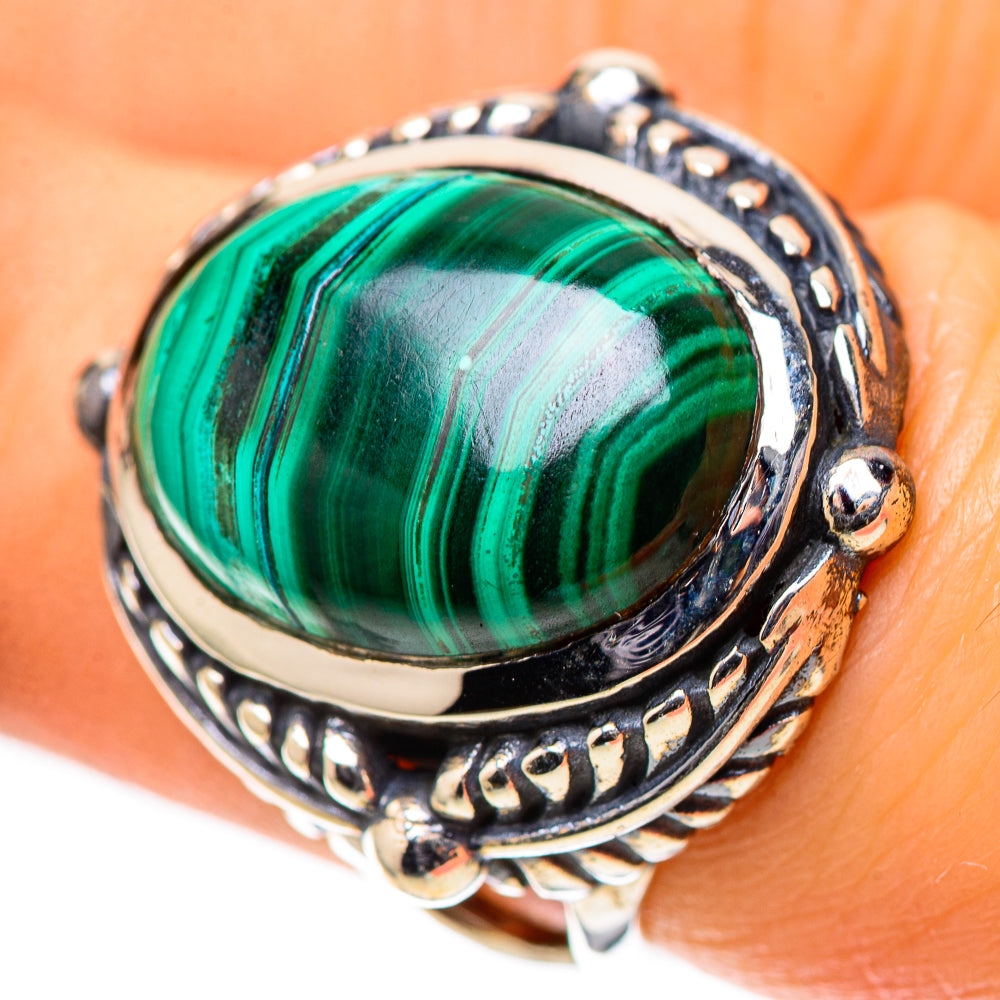 Malachite 925 Sterling Silver Ring Size 6.5 (925 Sterling Silver) RING139557