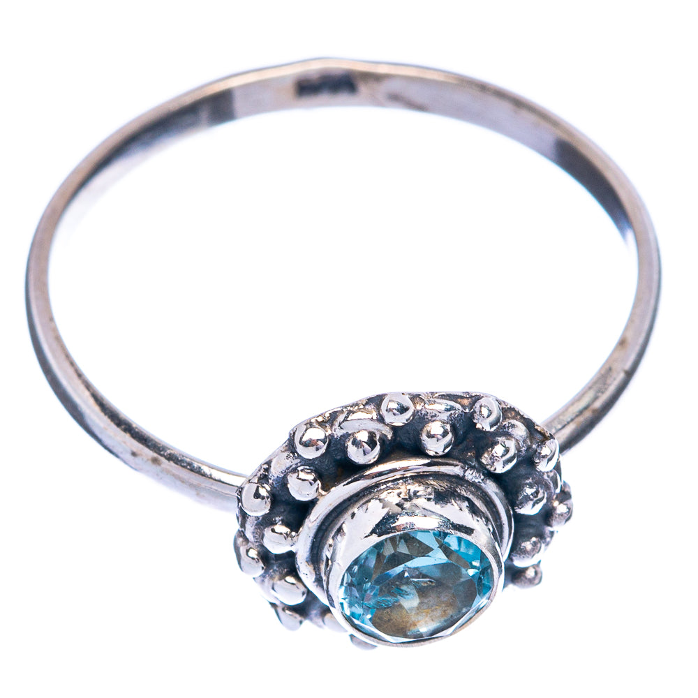 Blue Topaz Dainty Ring Size 9.25 (925 Sterling Silver) R145461