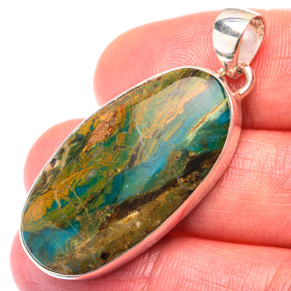 Peruvian Opal Pendant 1 3/4" (925 Sterling Silver) PD38533